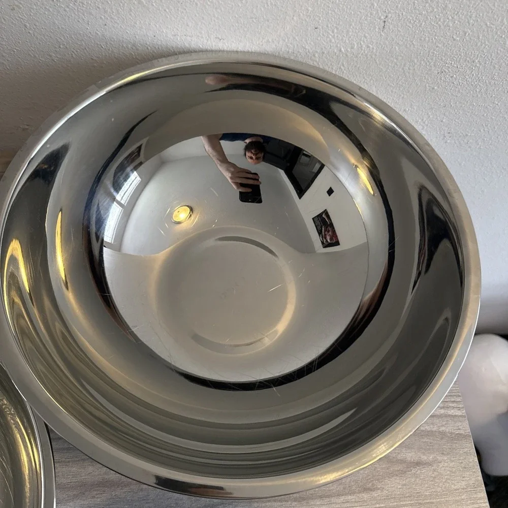 Williams Sonoma Open Kitchen Stainless Steel Mixing Nesting Bowls 2 4 6 Quarts